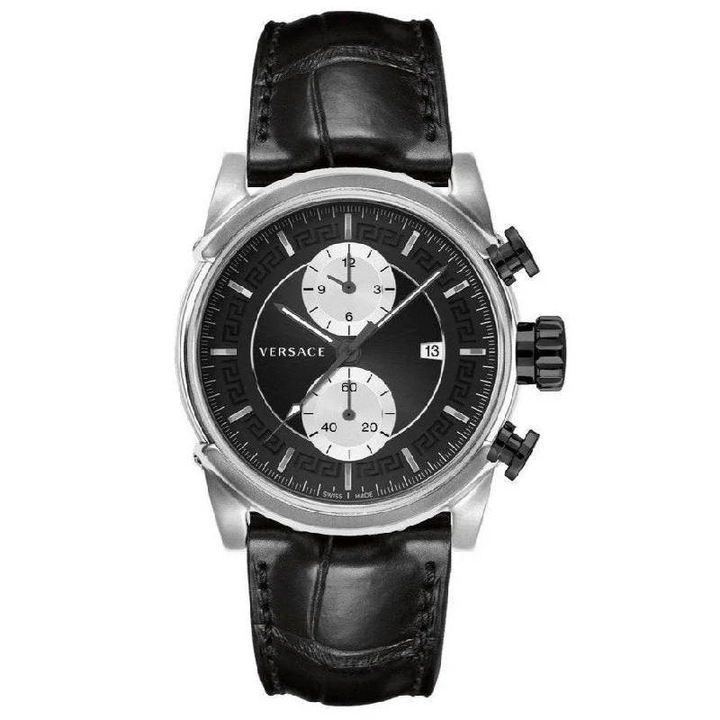 Men's Swiss Christmas Gift Edition-Versace Men's Watch Chrono Urban 44mm Black VEV400119