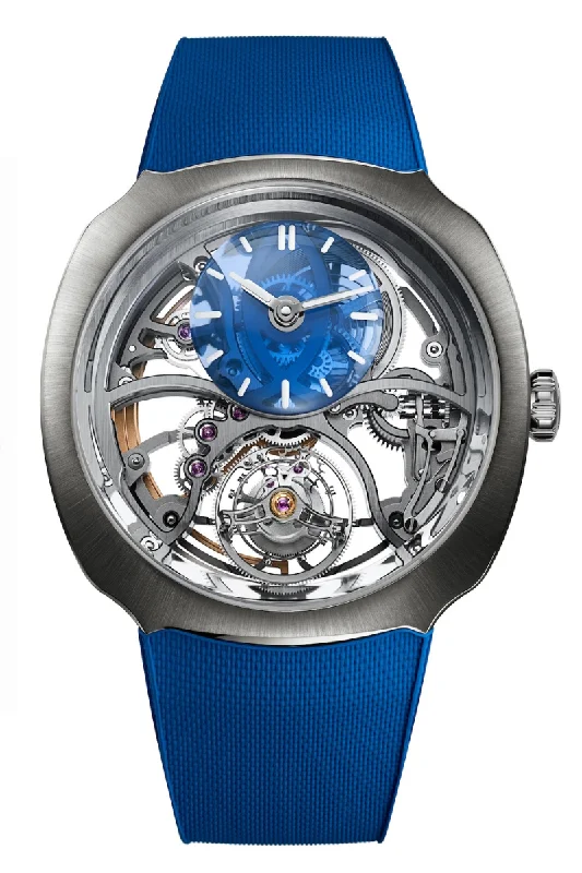 Men's Hybrid Design Dress Watches-H. Moser & Cie Streamliner Cylindrical Tourbillon Alpine Limited Edition 6811-1200