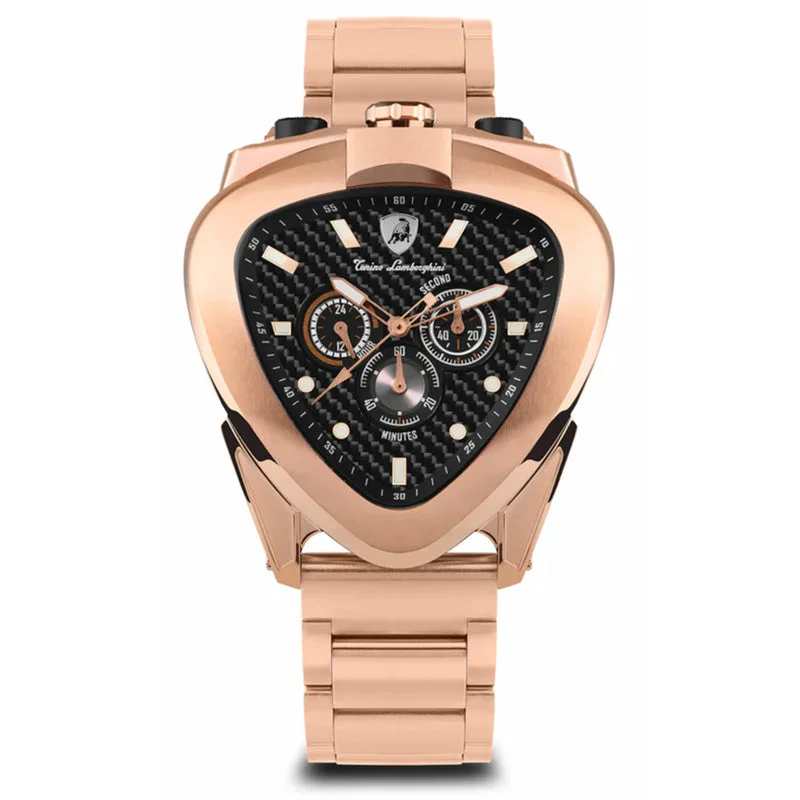 Men's Swiss Watch Maintenance-Tonino Lamborghini Spyder 12H Chronograph Steel Rose Gold T20CH-C-B Men's Swiss Watch Maintenance-Tonino Lamborghini Spyder 12H Chronograph Steel Rose Gold T20CH-C-B