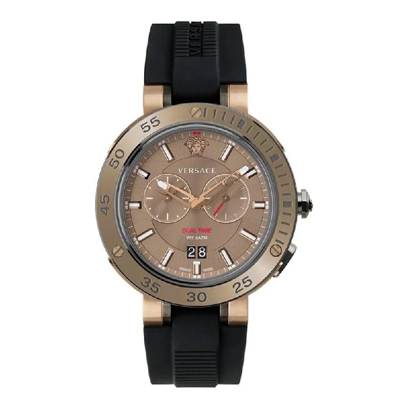 Men's Swiss Holiday Season Edition-Versace Watch V-Extreme GMT Bronze VECN00319