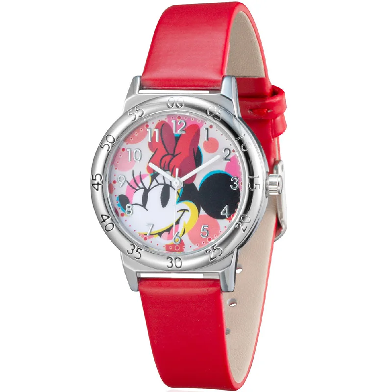 Kid's Heart Rate Monitoring Watches for Safety-Disney SPW044 Minnie Mouse Time Teacher