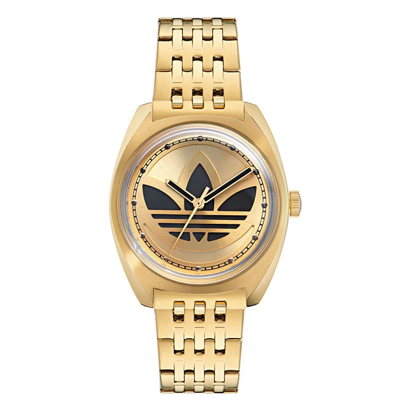 Unisex Mechanical Movement Style Watches-Adidas Originals Edition One Unisex Gold Watch AOFH23509