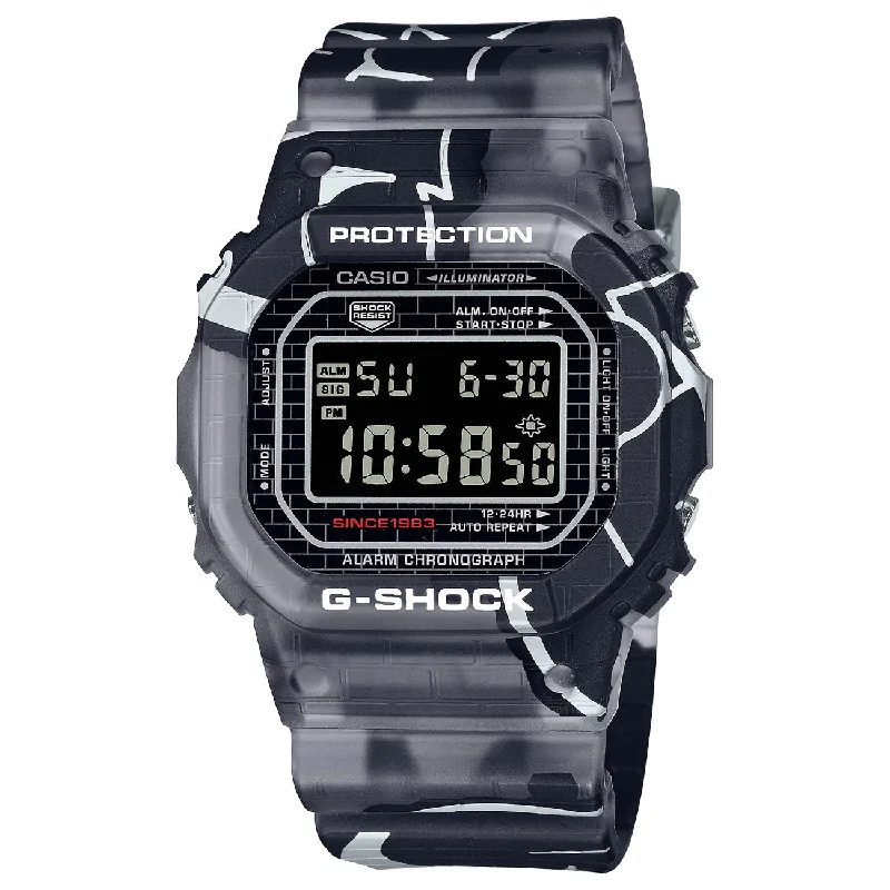 Men's Rectangular Case Style Sports Watches-Orologio G-Shock DW-5000SS-1ER edizione speciale Street Spirit
