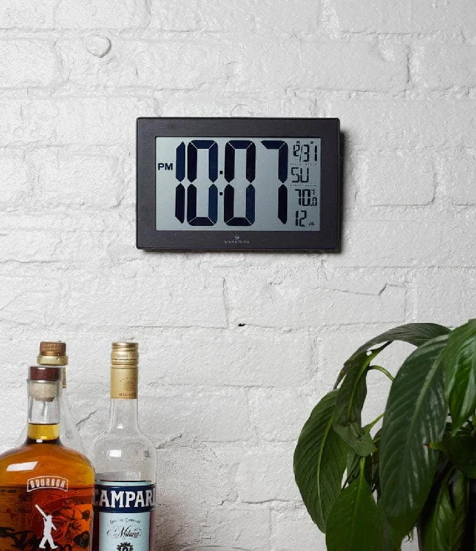 Battery Powered Travel Clocks-Atomic Digital Clock with Stand