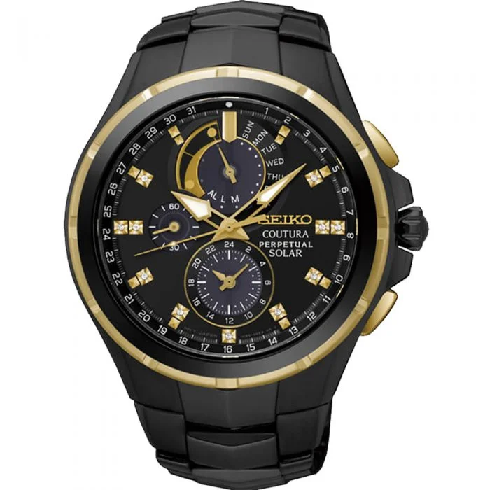Men's Romantic Dinner Style Digital Watches-Seiko SSC573P Coutura Perpetual Calendar
