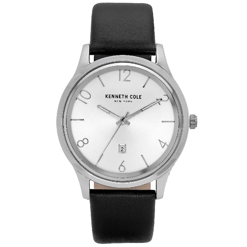 Men's Seasonal Design Dress Watches-Kenneth Cole Men's Black Watch KC50882001