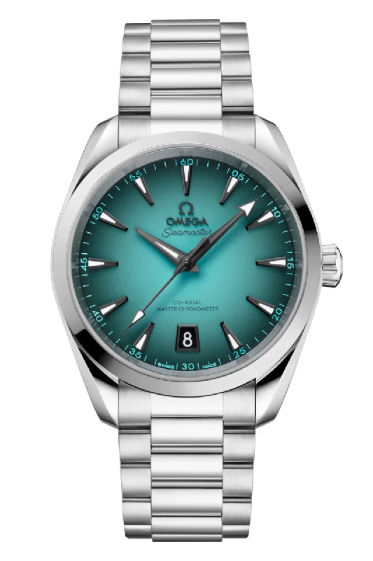Men's Office Wear Design Dress Watches-Omega Seamaster Aqua Terra 150M Co‑Axial Master Chronometer 38mm 220.10.38.20.03.005