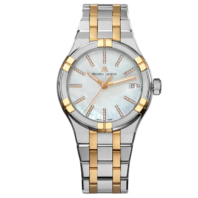 Men's Swiss Smart Edition-Maurice Lacroix Men's Two-Tone Aikon Quartz Watch AI1106-PVP02-170-1 Men's Swiss Smart Edition-Maurice Lacroix Men's Two-Tone Aikon Quartz Watch AI1106-PVP02-170-1