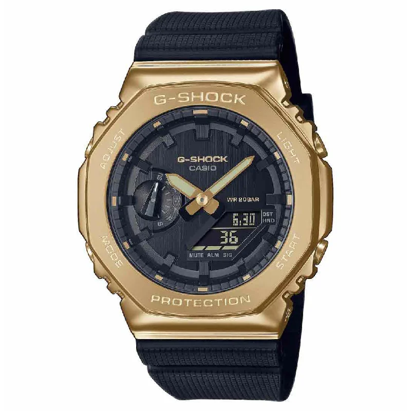 Unisex Watches for Sale-Casio G-Shock Men's Gold Watch GM-2100G-1A9ER