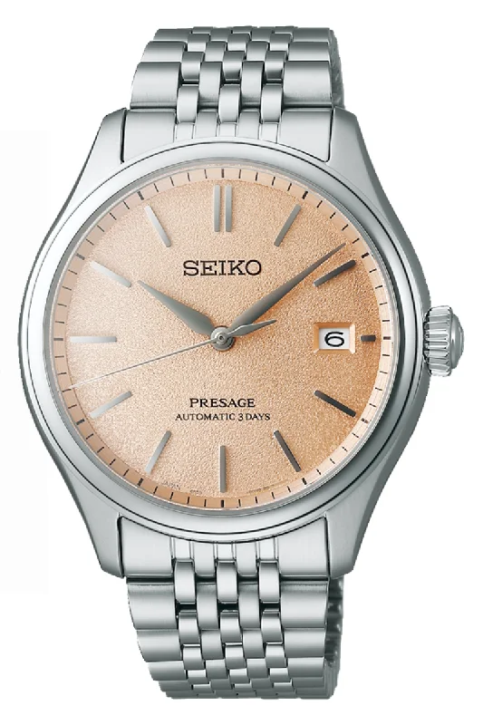 Men's Minimalist Design Dress Watches-Seiko Presage Classic Series 'Silk' SPB467
