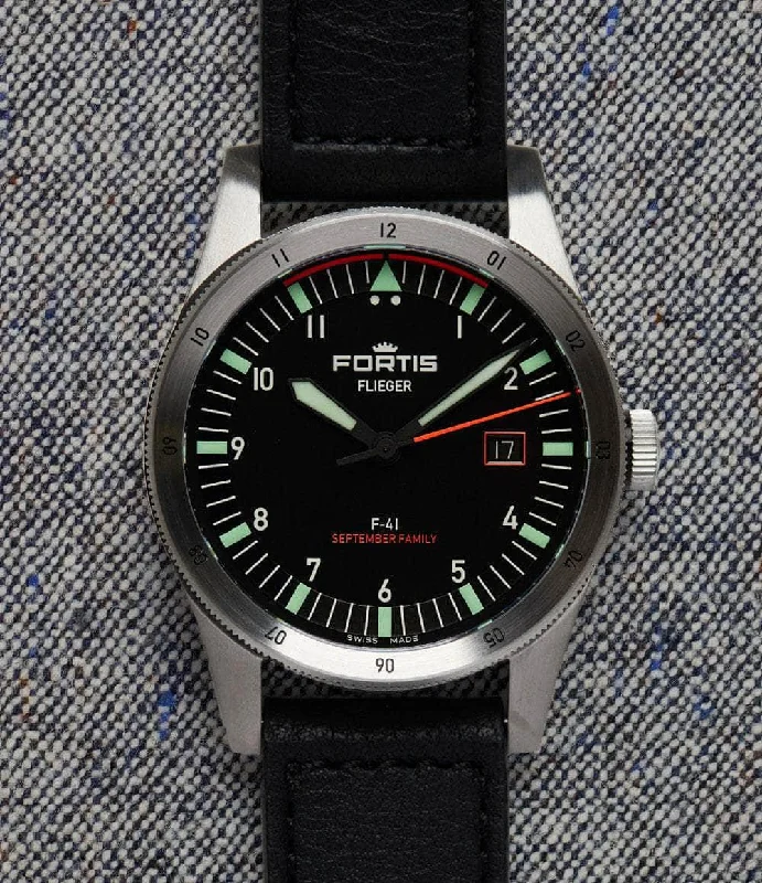 Men's Quartz Movement Style Men's Digital Watches-Flieger F-41 September Family Limited Edition