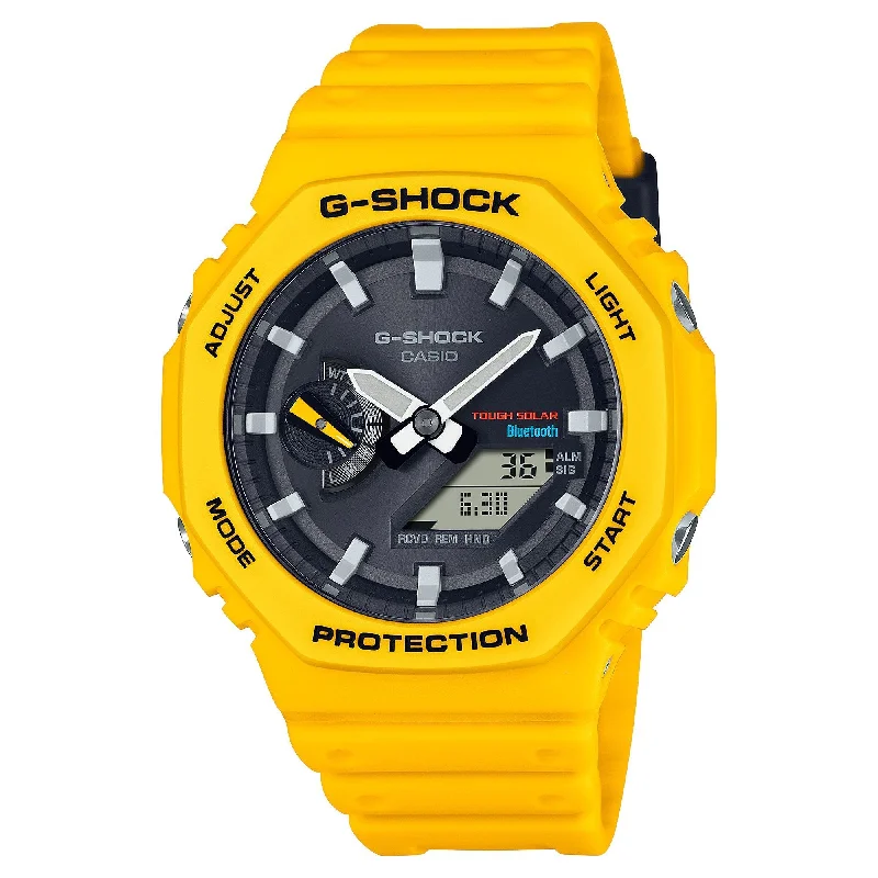 Men's Date Night Style Men's Sports Watches-Orologio G-Shock GA-B2100C-9AER giallo a carica solare Men's Date Night Style Men's Sports Watches-Orologio G-Shock GA-B2100C-9AER giallo a carica solare