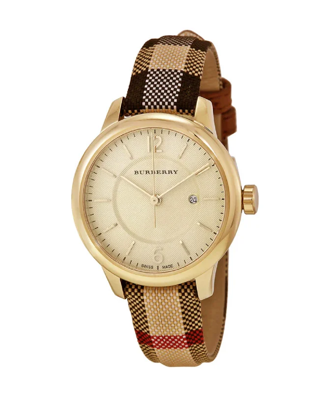 Men's Party Wear Style Men's Watches-Burberry BU10104 Ladies The Classic 32mm Yellow Gold Watch Men's Party Wear Style Men's Watches-Burberry BU10104 Ladies The Classic 32mm Yellow Gold Watch
