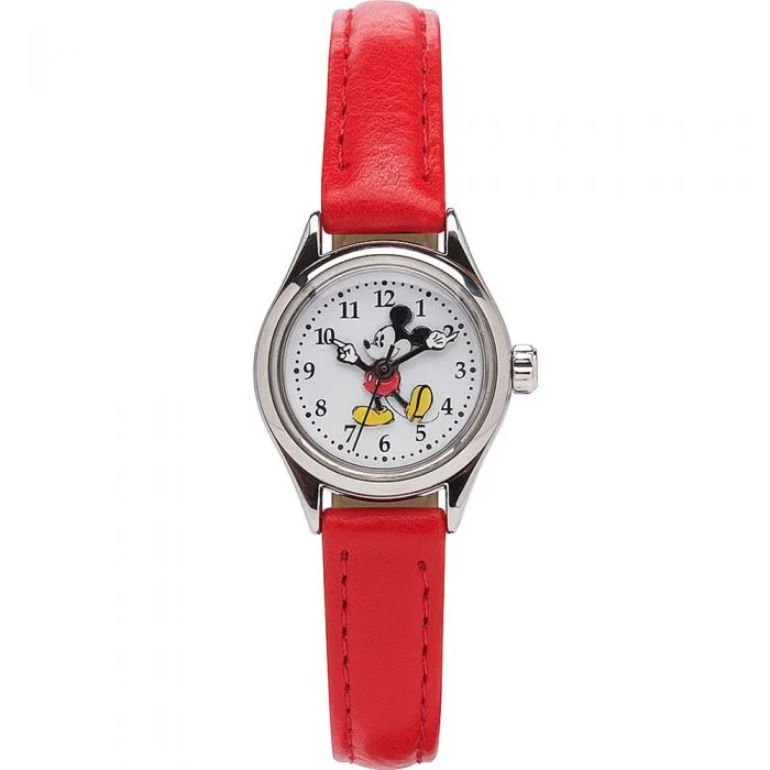 Men's European Made Style Digital Watches-Disney Petitte Mickey Red TA56750