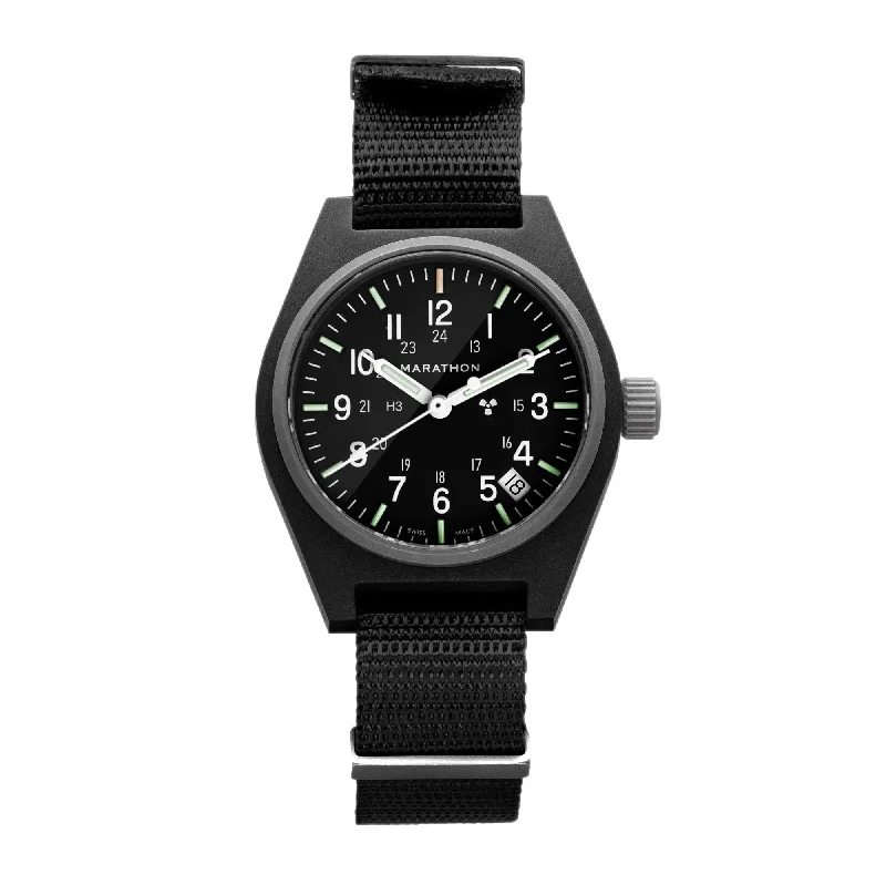 Unisex Formal Event Design Watches-34mm Black General Purpose Quartz with Date (GPQ-D)
