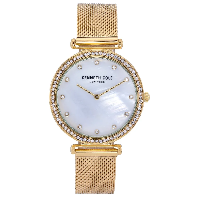 Men's Fashionable Design Dress Watches-Kenneth Cole Ladies Gold Watch KC50927003