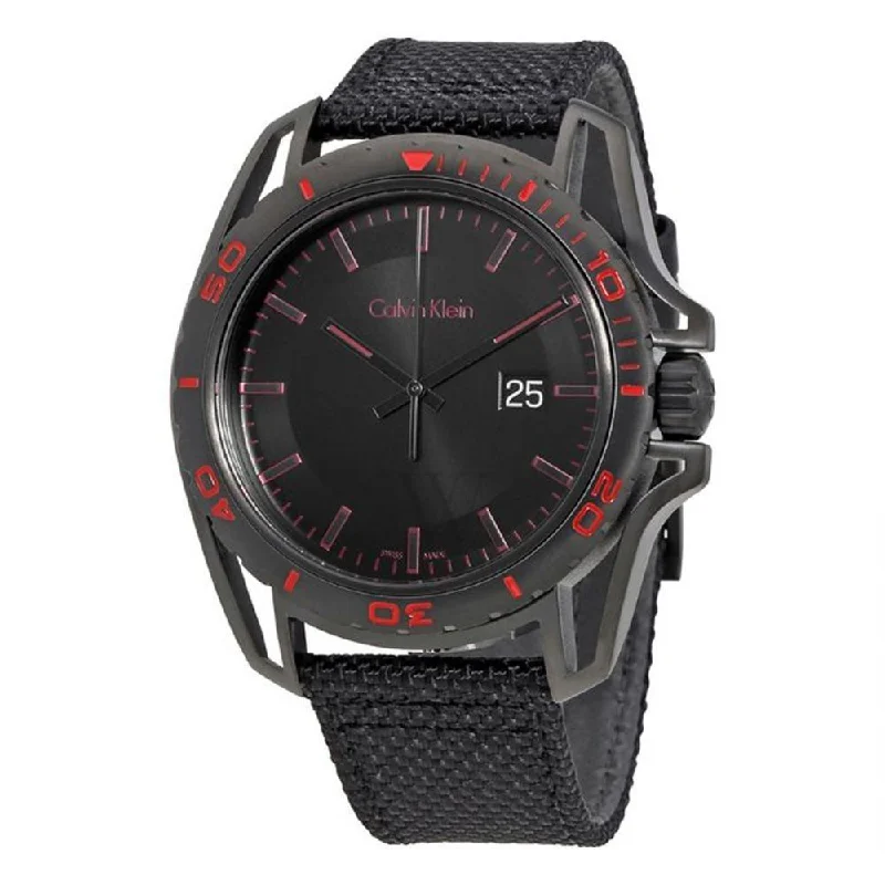 Men's Swiss Anniversary Edition-Calvin Klein Watch Earth Black K5Y31ZB1