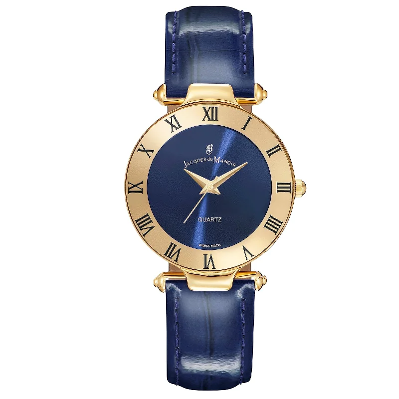 Men's Stylish Design Men's Watches-Jacques Du Manoir RCJ.03 Ladies Coupole Classic Blue Watch