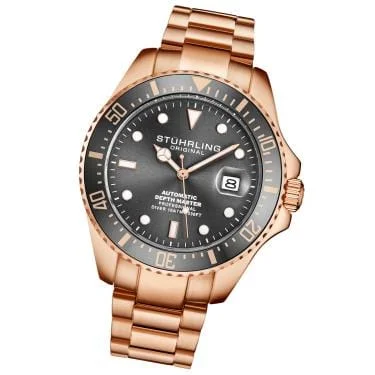 Grey Dial / Rose Case / Rose Stainless Steel Bracelet Rose Gold Layered Deployant Buckle