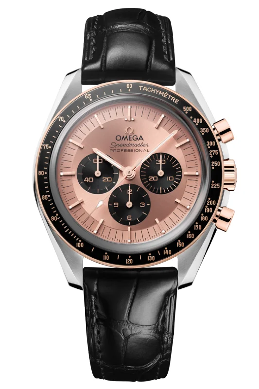 Men's International Brand Dress Watches-Omega Speedmaster Moonwatch Professional Master Chronometer Bi-Color Sedna Gold 310.23.42.50.99.001