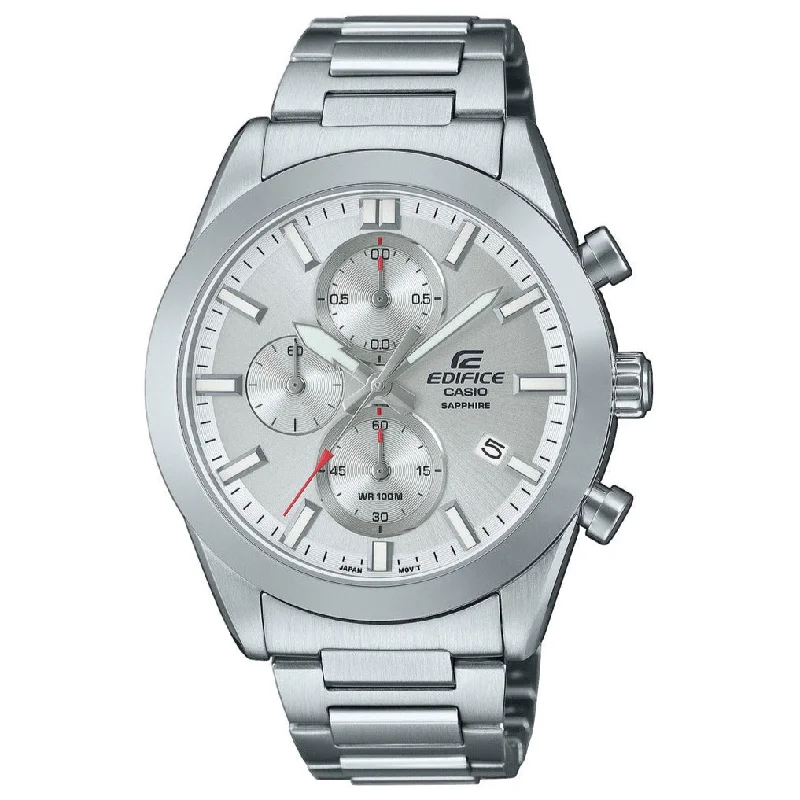 Unisex Vintage Design Watches-Casio Edifice Chrono Men's Silver Watch EFB-710D-7AVUEF Unisex Vintage Design Watches-Casio Edifice Chrono Men's Silver Watch EFB-710D-7AVUEF