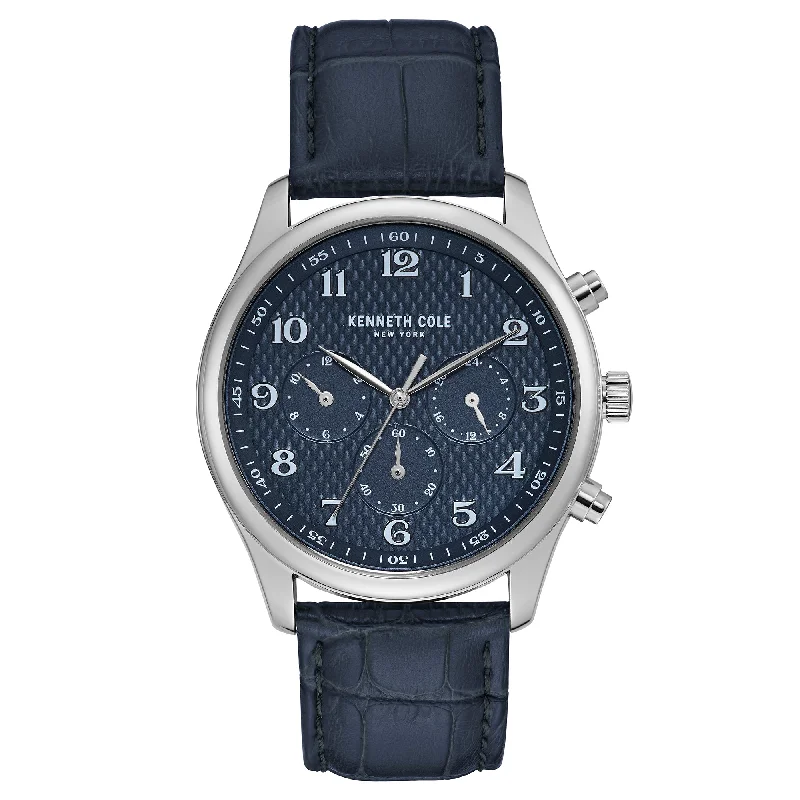 Men's Date Night Design Dress Watches-Kenneth Cole Men's Blue Watch KC51049007