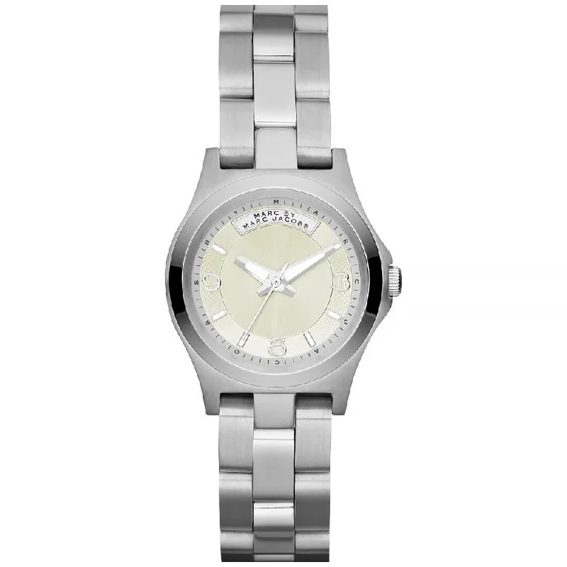 Men's Night Out Slim Watches-Marc Jacobs MBM3234 Ladies Baby Dave Silver Watch