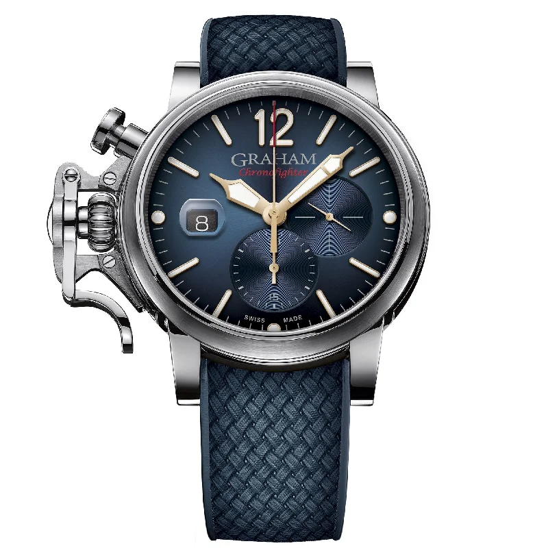 Men's Field Watches Gift Edition-Graham Blue Chronofighter Grand Vintage Watch 2CVDS.U09A Men's Field Watches Gift Edition-Graham Blue Chronofighter Grand Vintage Watch 2CVDS.U09A