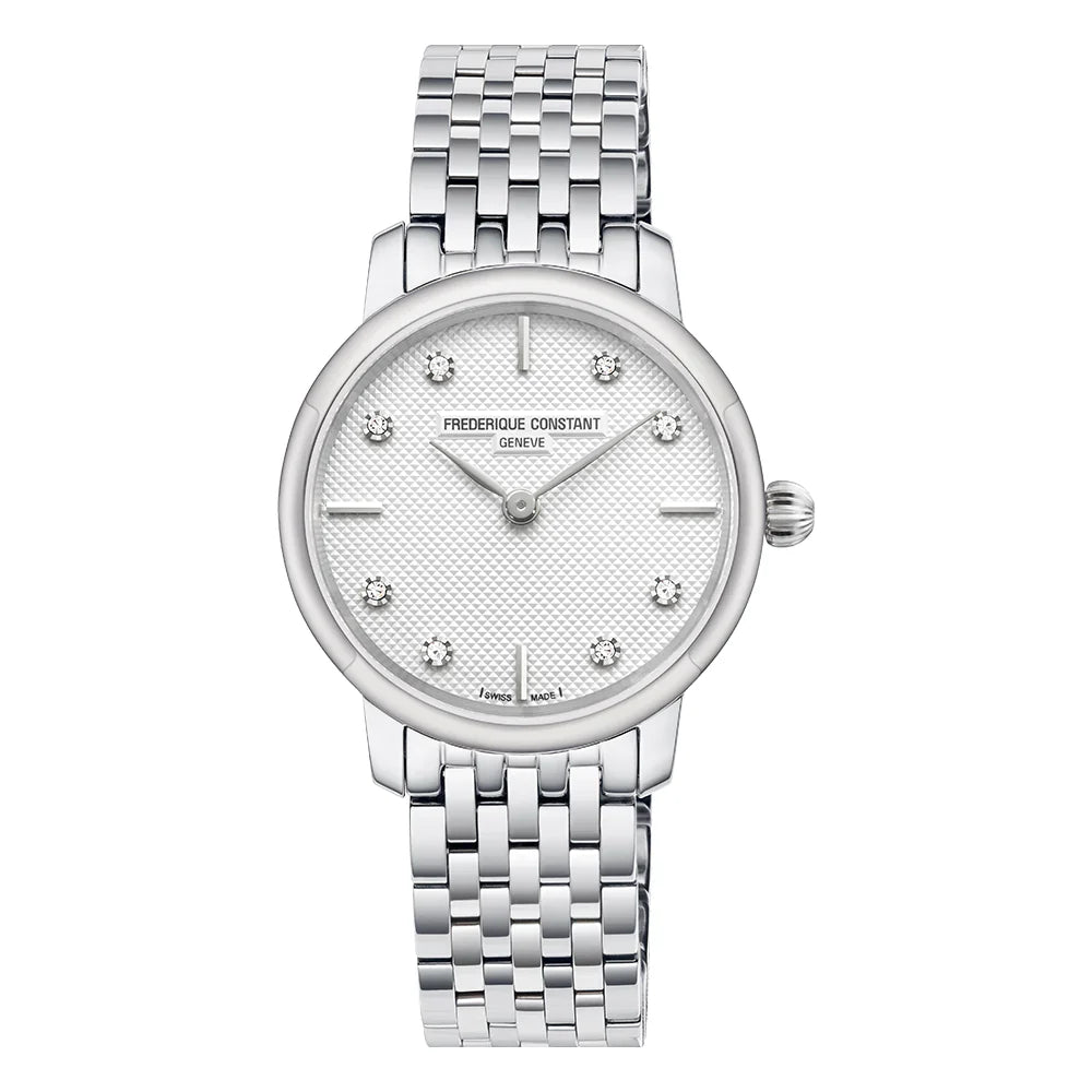 Men's Swiss Watch Christmas Gift Edition-Frederique Constant Watch Ladies Slimline Diamond FC-200STDS26B