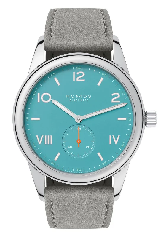 Men's Anniversary Design Dress Watches-Nomos Glashütte Club Campus 38 Endless Blue 724