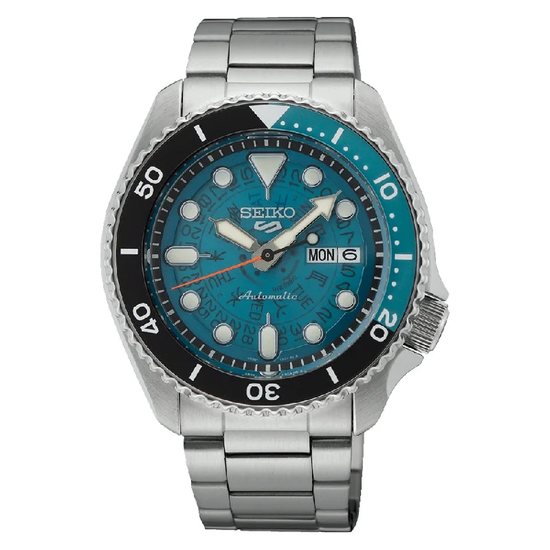 Men's Date Night Style Sports Watches-Orologio da uomo Seiko 5 sports SRPJ45K1 blu skeleton Men's Date Night Style Sports Watches-Orologio da uomo Seiko 5 sports SRPJ45K1 blu skeleton