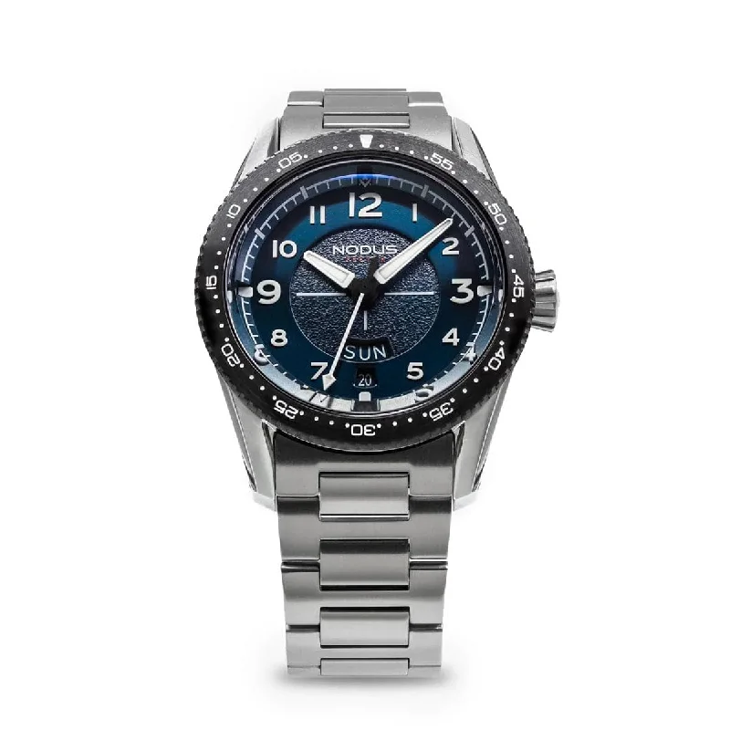 Men's Field Watches Hand-Wound Edition-Nodus Sector Pilot Automatic Watch 2023 - Phantom Blue - DLC Bezel Men's Field Watches Hand-Wound Edition-Nodus Sector Pilot Automatic Watch 2023 - Phantom Blue - DLC Bezel