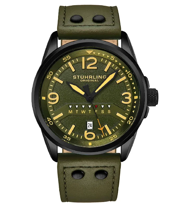 Men's Field Watches Asian Made Edition-447A Quartz 44mm Aviator