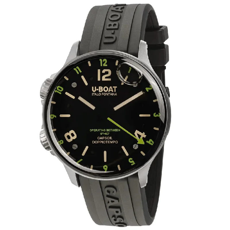 Men's Swiss Hand-Wound Edition-U-Boat Watch Capsoil Doppiotempo 45 Green Rehaut 8838/B