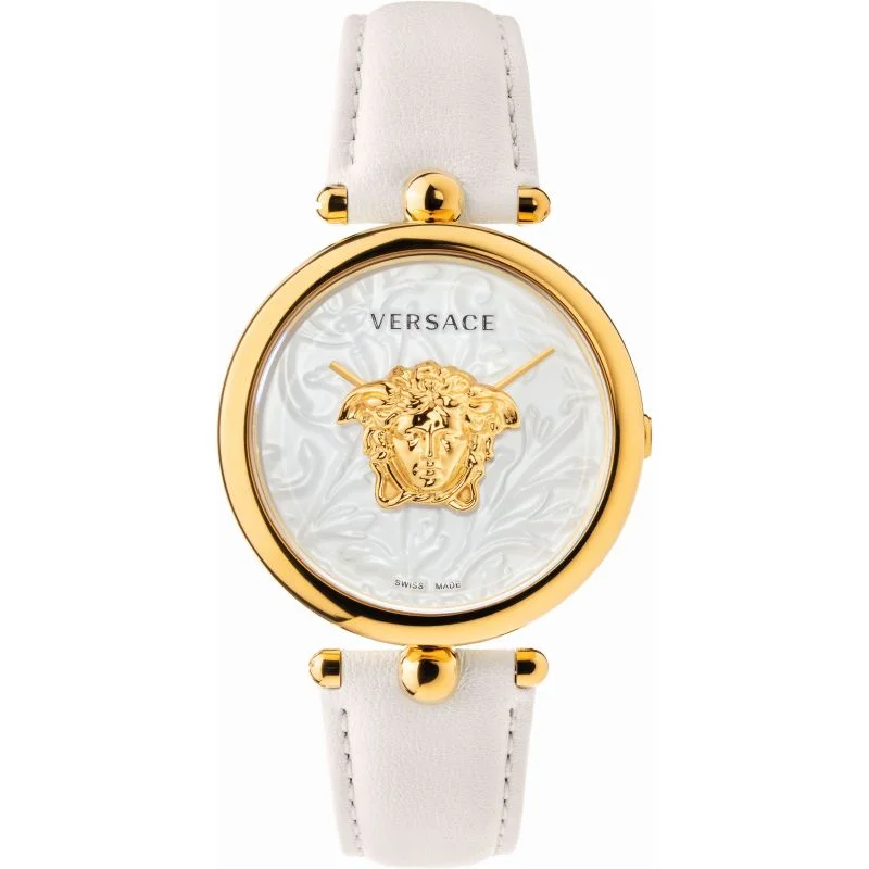 Men's Swiss New Year's Eve Edition-Versace Palazzo Empire Barocco Ladies White Watch VECO01320