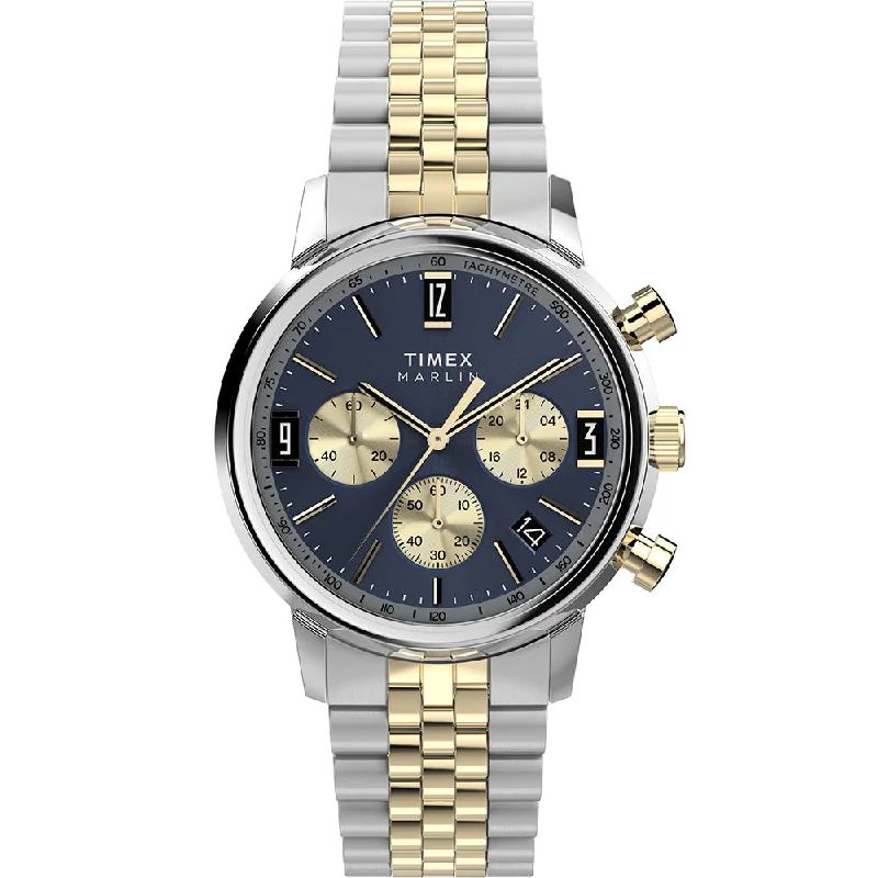 Men's Sports Chronograph Watches -Timex Marlin TW2W60200 Chronograph