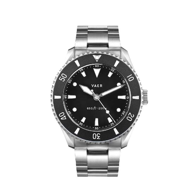 Men's Dive Watches with Top-Tier Water Resistance -DS4 Meridian Black - Solar 38mm