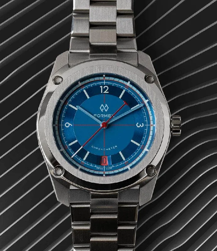 Men's Winter Style Men's Digital Watches-Formex x Worn & Wound Essence Sector 39 Chronometer