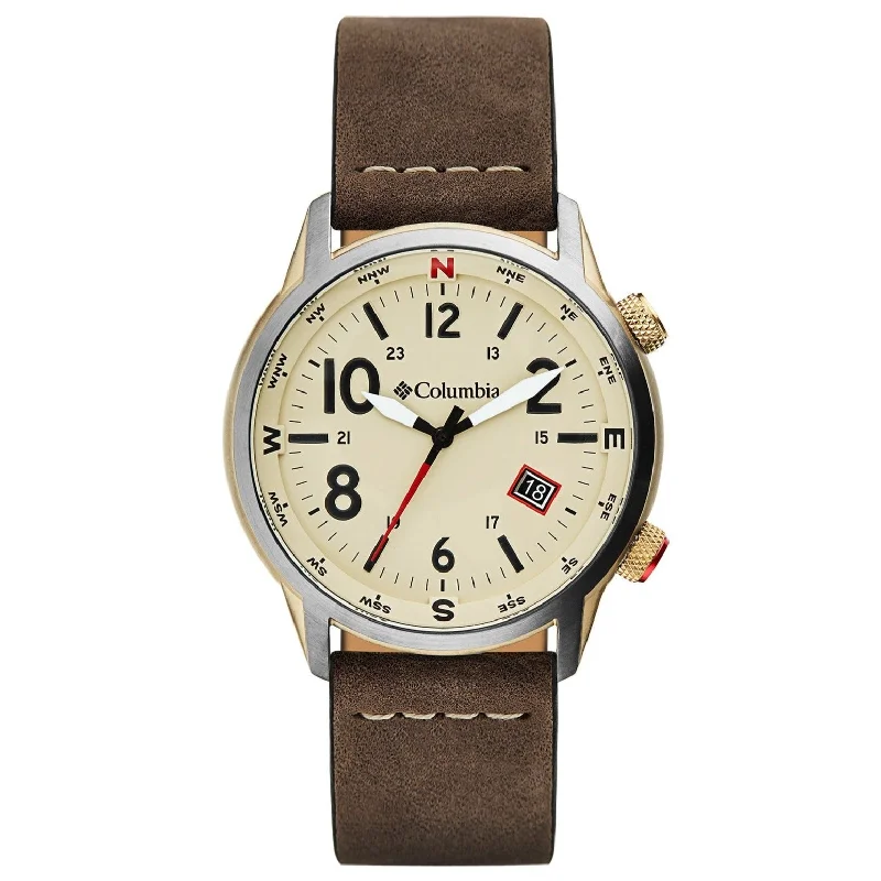 Unisex Japanese Made Style Watches-Columbia Brown Outbacker Watch CSC01-002
