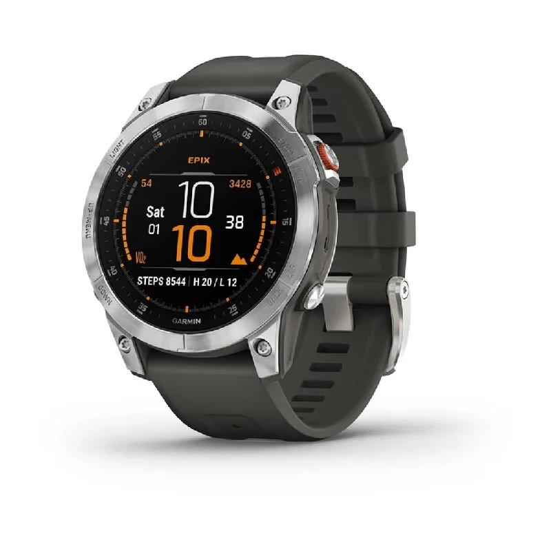 Men's Square Case Style Sports Watches-Orologio Garmin Epix Acciaio Slate Grey 010-02582-01