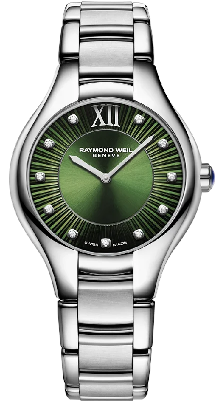 women's Raymond Weil magnetic-resistant watches -Raymond Weil Watch Noemia Green Ladies women's Raymond Weil magnetic-resistant watches -Raymond Weil Watch Noemia Green Ladies