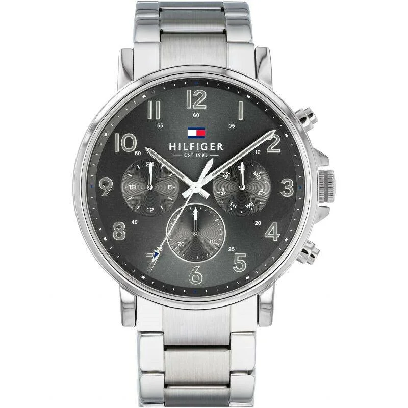Men's Winter Design Dress Watches-Tommy Hilfiger 1710382 Men's Grey Chronograph Watch