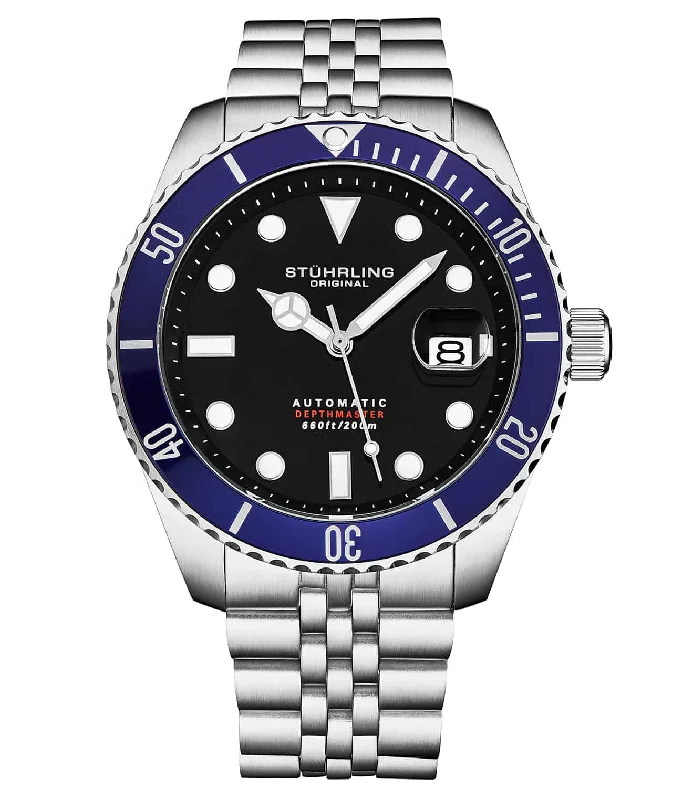 Black Dial / Blue Bezel