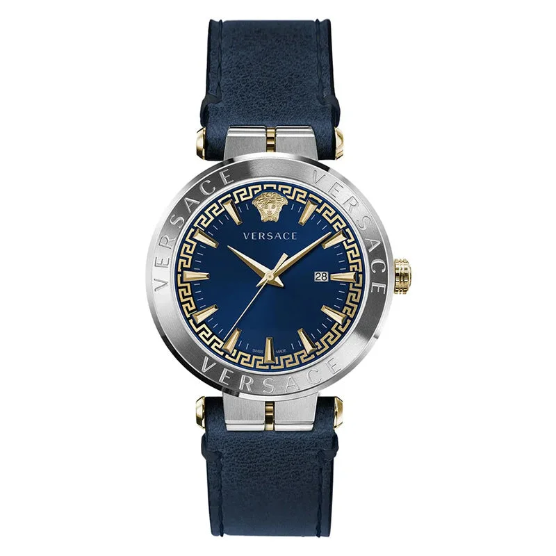 Men's Swiss Watch Romantic Dinner Edition-Versace Men's Watch Aion 44mm Blue Indigo VE2G00221
