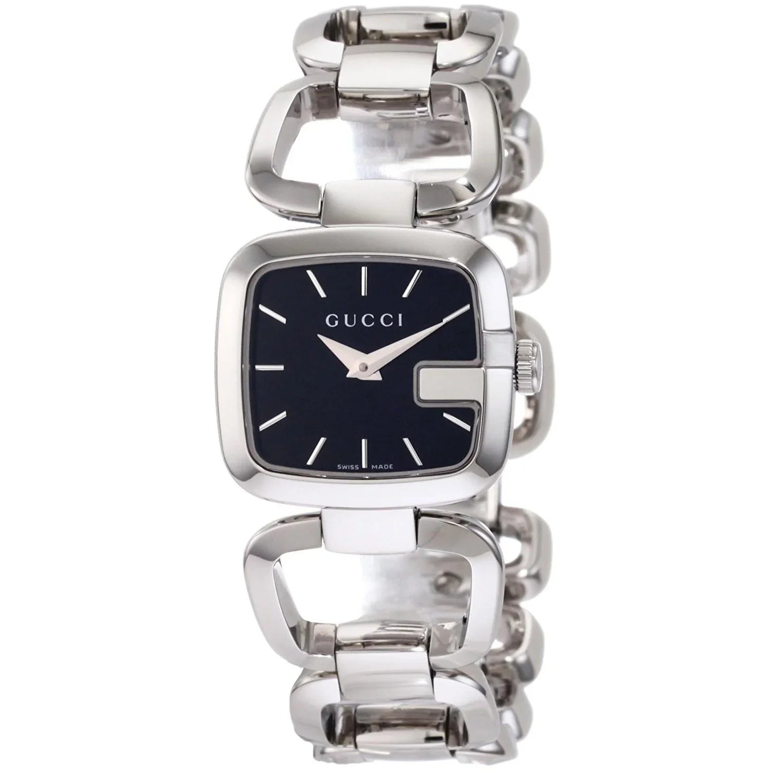 Men's Swiss Quartz Movement Edition-Gucci YA125510 Ladies G-Gucci Black Watch