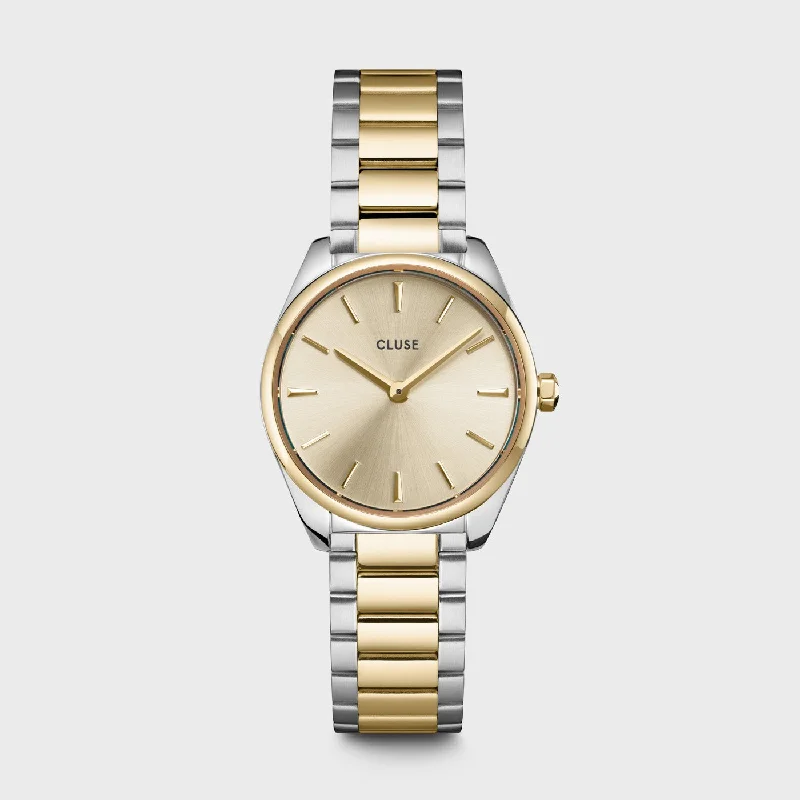 Women's Occasional Style Mechanical Watches-Féroce Mini Watch Steel, Two-Tone