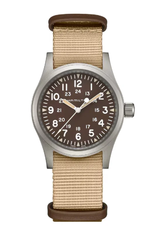 Men's Italian Made Design Dress Watches-Hamilton Khaki Field Mechanical H69439901