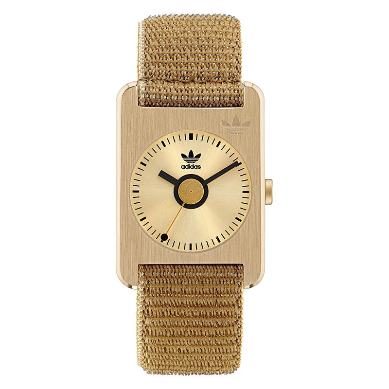 Unisex Minimalist Style Watches-Adidas Originals Retro Pop One Unisex Gold Watch AOST22533 Unisex Minimalist Style Watches-Adidas Originals Retro Pop One Unisex Gold Watch AOST22533
