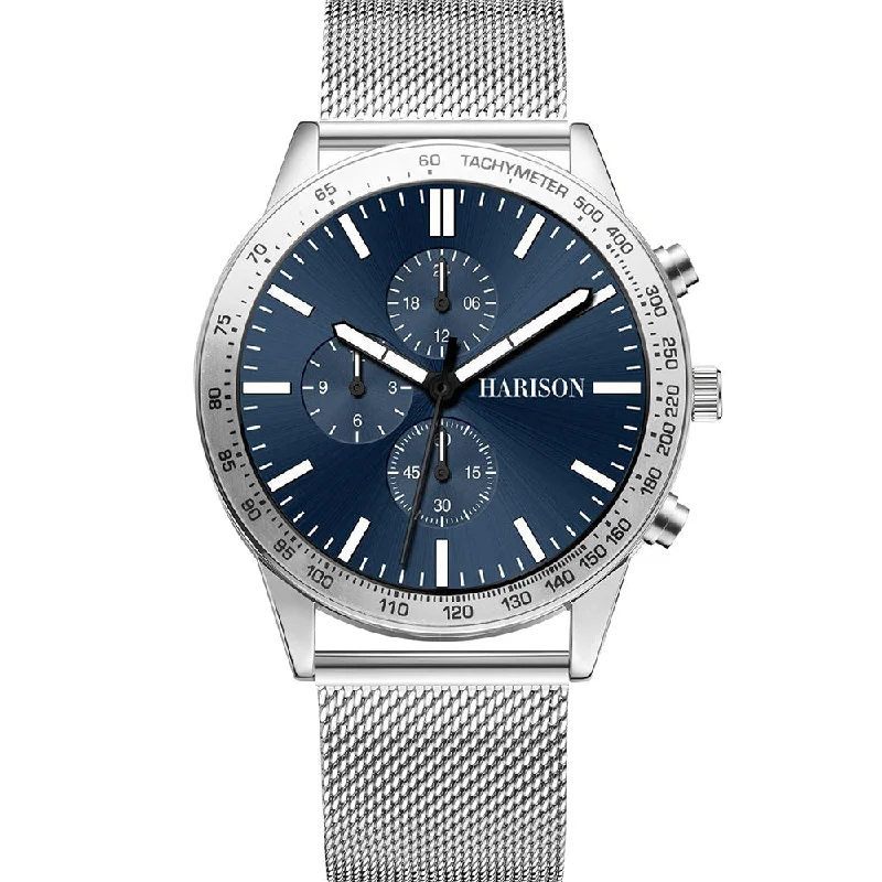 Men's Square Case Digital Watches-Harison Watch *Imitation Sub Dial