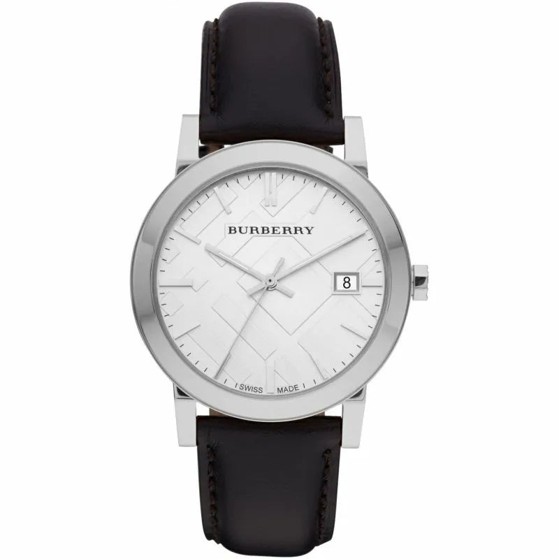 Unisex Formal Event Style Watches-Burberry BU9008 The City Black Leather 38mm Watch Unisex Formal Event Style Watches-Burberry BU9008 The City Black Leather 38mm Watch